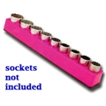 Mechanics Time Saver 1/2 in. Drive Magnetic Pink Socket Holder 10-19mm 1282
